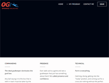 Tablet Screenshot of offensivegoalkeeping.com
